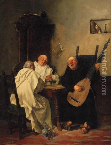 A Spiritual Song Oil Painting - Alfons Spring