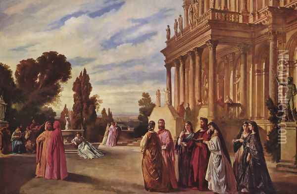 Garten des Ariost Oil Painting - Anselm Friedrich Feuerbach