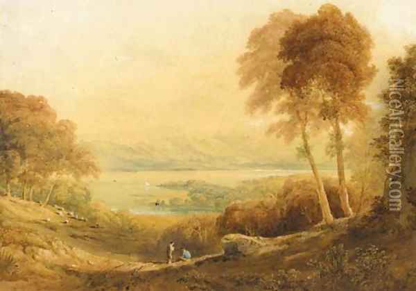 Ennerdale, from High Point Farm Oil Painting - Anthony Vandyke Copley Fielding
