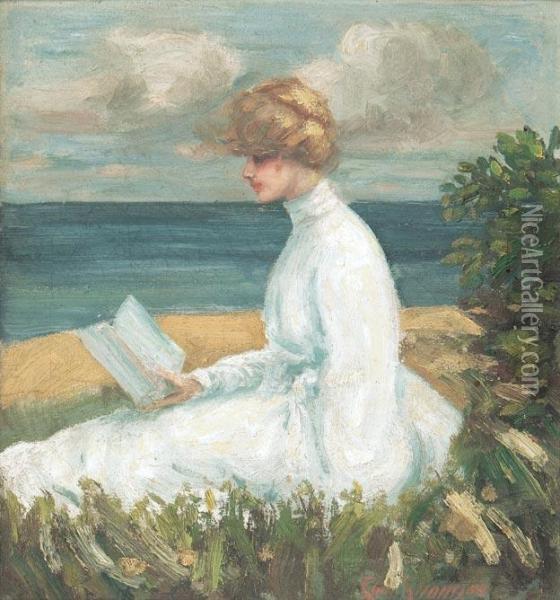 Woman On Beach Oil Painting - Tom Thomson