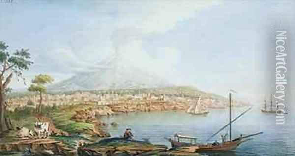 Mount Vesuvius Oil Painting - Pietro Fabris