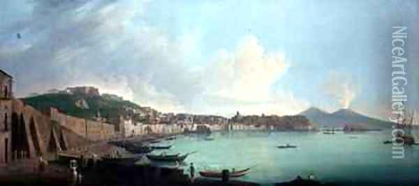 Bay of Naples Oil Painting - Pietro Fabris