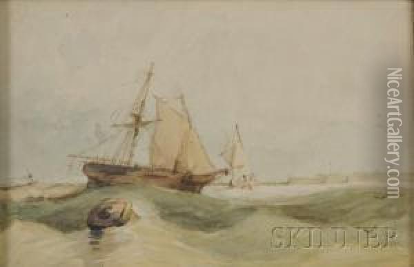 Portsmouth Harbor Oil Painting - Joseph Mallord William Turner