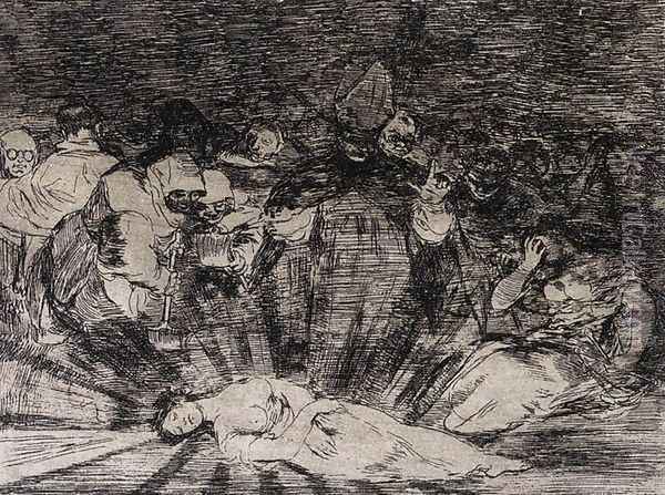Truth Has Died (Murio la verdad) Oil Painting - Francisco De Goya y Lucientes