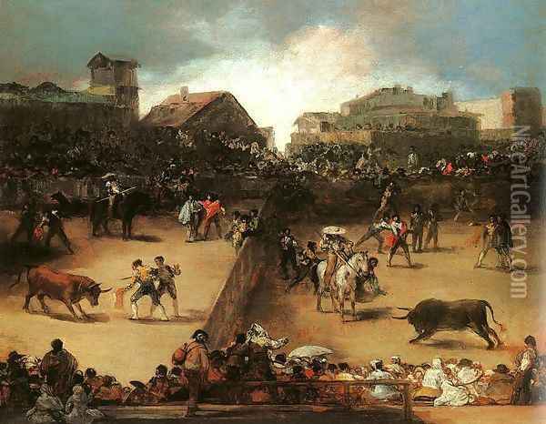 The Bullfight Oil Painting - Francisco De Goya y Lucientes