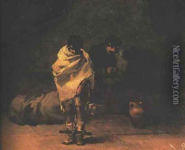 Prison Scene Oil Painting - Francisco De Goya y Lucientes