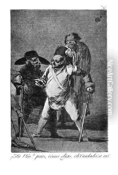 Caprichos(76) Oil Painting - Francisco De Goya y Lucientes
