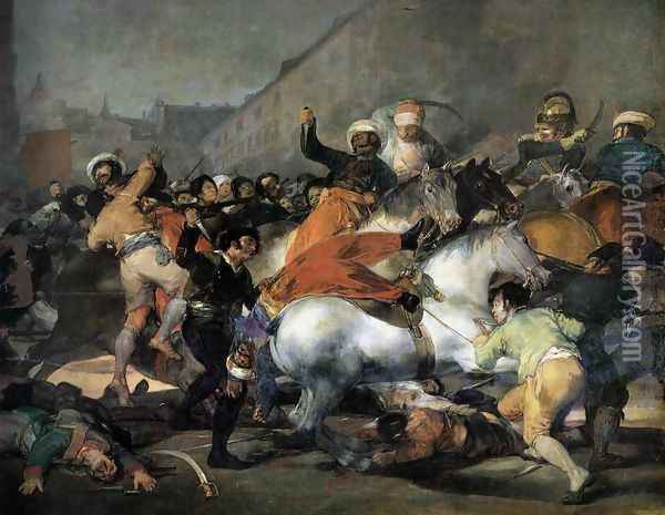 The Second of May, 1808, The Charge of the Mamelukes Oil Painting - Francisco De Goya y Lucientes