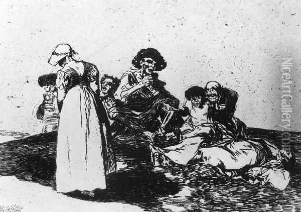 The Worst is to Beg Oil Painting - Francisco De Goya y Lucientes