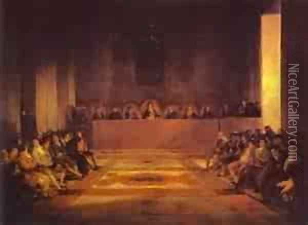 Junta Of The Philippines 1815 Oil Painting - Francisco De Goya y Lucientes