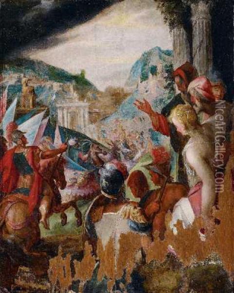 Triumphaler Einzug Oil Painting - Hans Von Aachen
