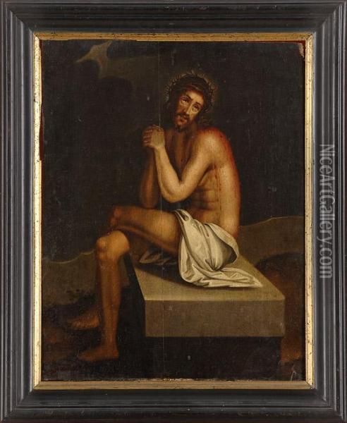 Christus In Der Rast. Oil Painting - Hans Von Aachen
