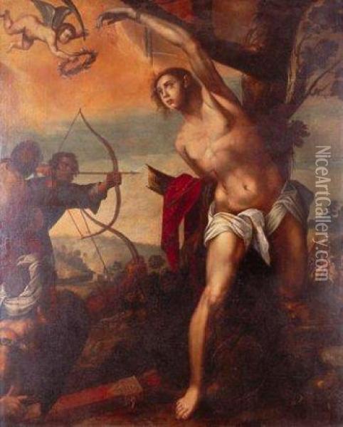 Martirio De San Sebastian Oil Painting - Hans Von Aachen