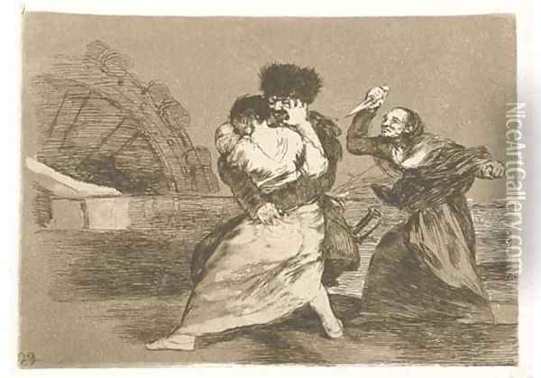 Los Desastres de la Guerra Oil Painting - Francisco De Goya y Lucientes