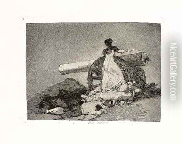 Los Desastres de la Guerra 2 Oil Painting - Francisco De Goya y Lucientes