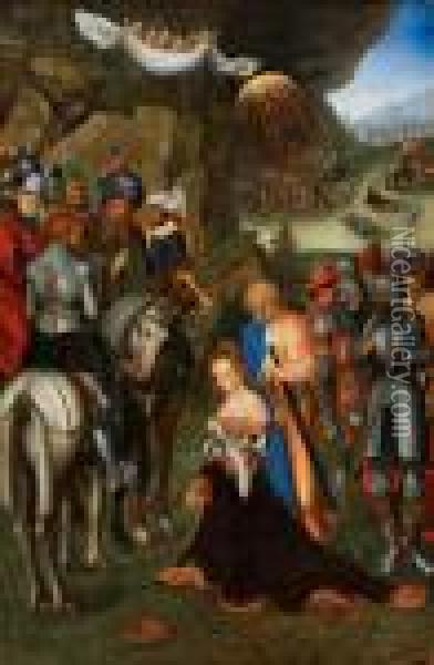 Enthauptung Der Hl. Katharina Oil Painting - Lucas The Elder Cranach