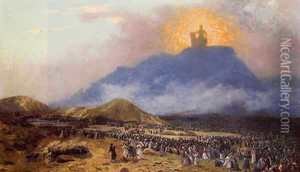 Moses on Mount Sinai Oil Painting - Jean-Leon Gerome