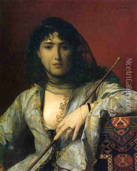 Veiled Circassian Lady Oil Painting - Jean-Leon Gerome