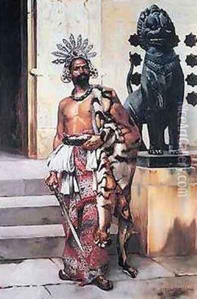 The Palace Guard Oil Painting - Jean-Leon Gerome