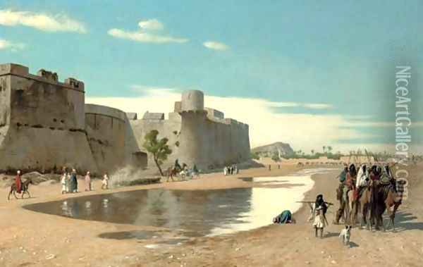 Vue d'Egypte Oil Painting - Jean-Leon Gerome