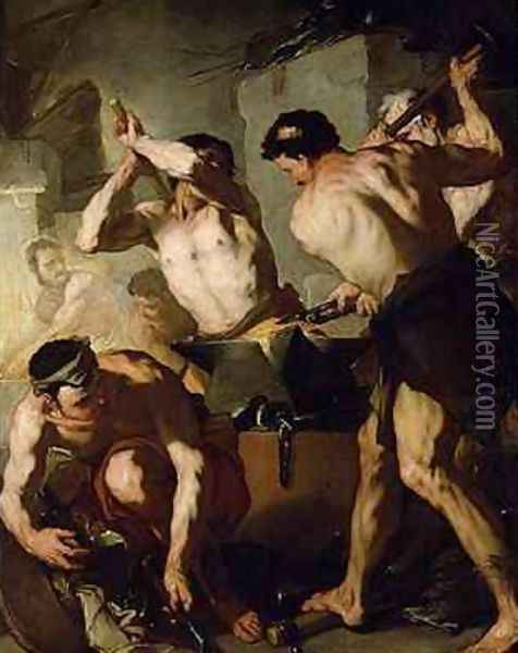 Vulcans Forge 2 Oil Painting - Luca Giordano