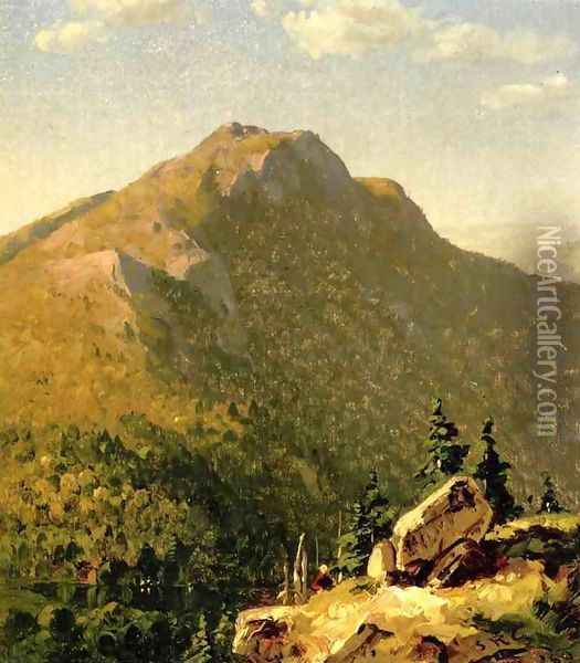 View of Catskills Oil Painting - Sanford Robinson Gifford