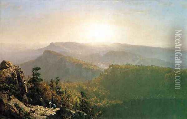 The Shawangunk Mountains Oil Painting - Sanford Robinson Gifford