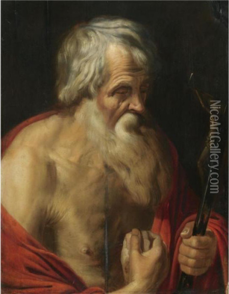 Saint Jerome Oil Painting - Artus Wollfort