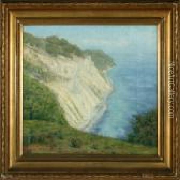 View From Mons Cliff Oil Painting - Kristian Zahrtmann
