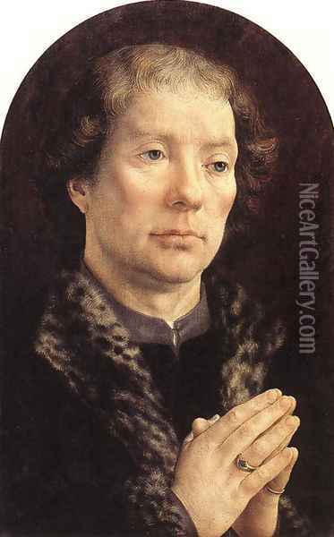 Diptych of Jean Carondelet (left wing) 1517 Oil Painting - Jan Mabuse