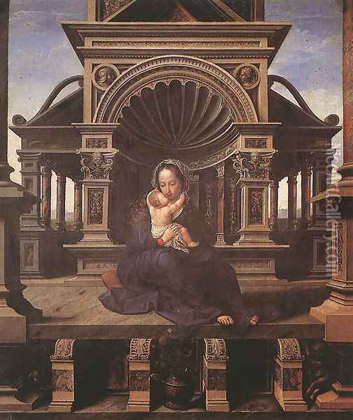 Virgin of Louvain Oil Painting - Jan Mabuse