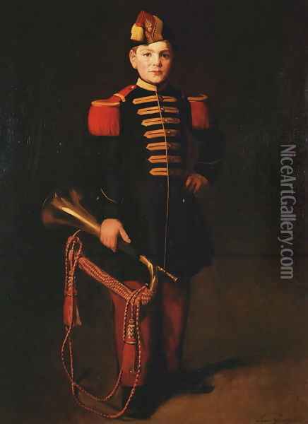 Enfant de troupe, Musée Gaston Rapin, 1870 Oil Painting - Eva Gonzales