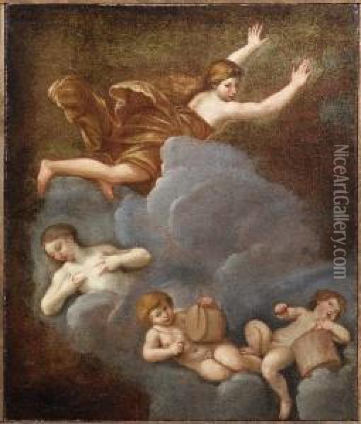 Ninfe E Amorini Oil Painting - Francesco Albani