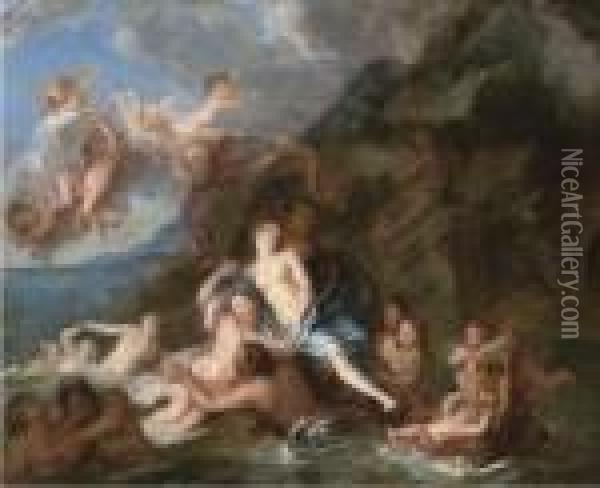 The Triumph Of Galatea Oil Painting - Francesco Albani