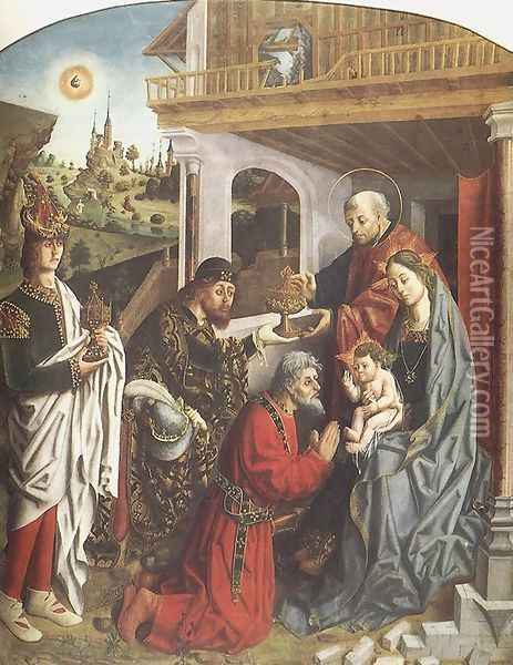 Epiphany c. 1480 Oil Painting - Fernando Gallego