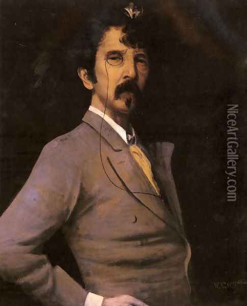 Portrait Of James Abbott McNeill Whistler Oil Painting - Walter Greaves