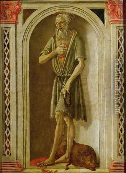 St. Jerome, 1480s Oil Painting - Benvenuto Di Giovanni Guasta