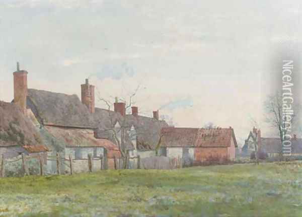 Rustic dwellings Oil Painting - William Fraser Garden