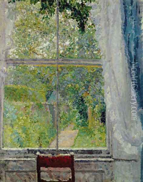 View from a Window Oil Painting - Spencer Frederick Gore