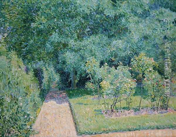 The Garden Path Garth House Oil Painting - Spencer Frederick Gore