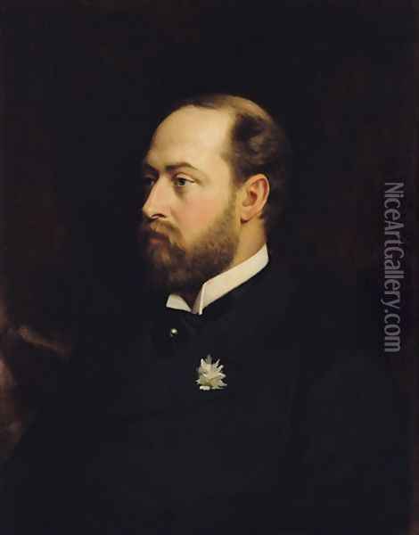 Edward VII 1841-1910 Oil Painting - Michele Gordigiani