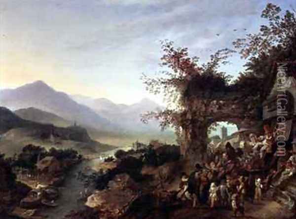 A mountainous landscape Oil Painting - Robert Griffier