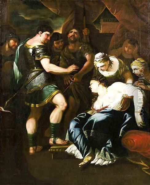 The Death of Lucretia Oil Painting - Luca Giordano