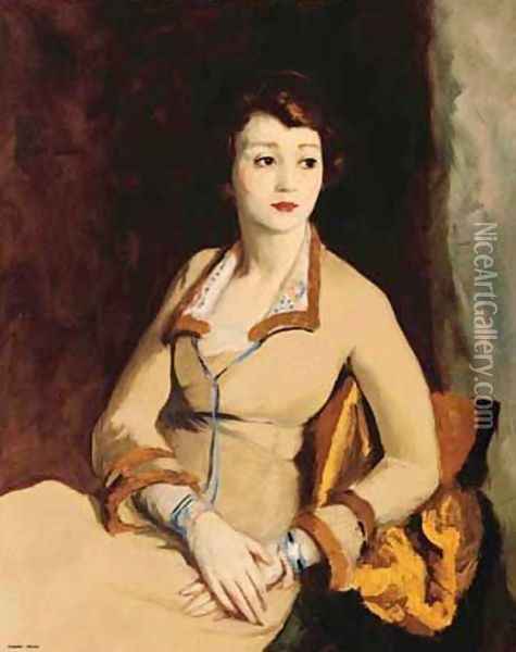 Portrait of Fay Bainter Oil Painting - Robert Henri