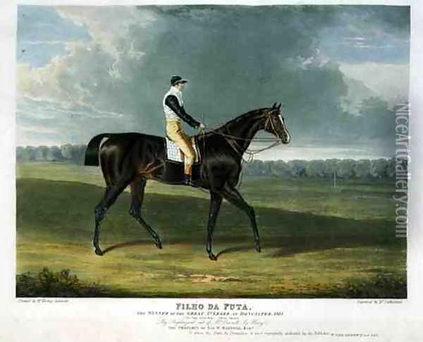 'Filho da Puta', the Winner of the Great St. Leger at Doncaster, 1815 Oil Painting - John Frederick Herring Snr