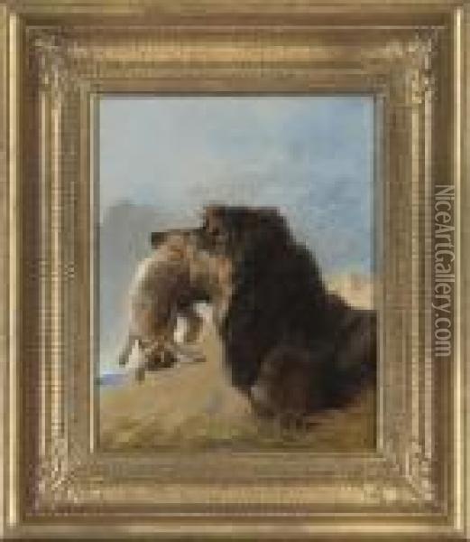 Hunting In The Dunes Oil Painting - Richard Ansdell