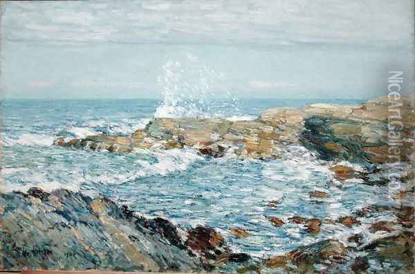 Isle of Shoals, 1906 Oil Painting - Childe Hassam