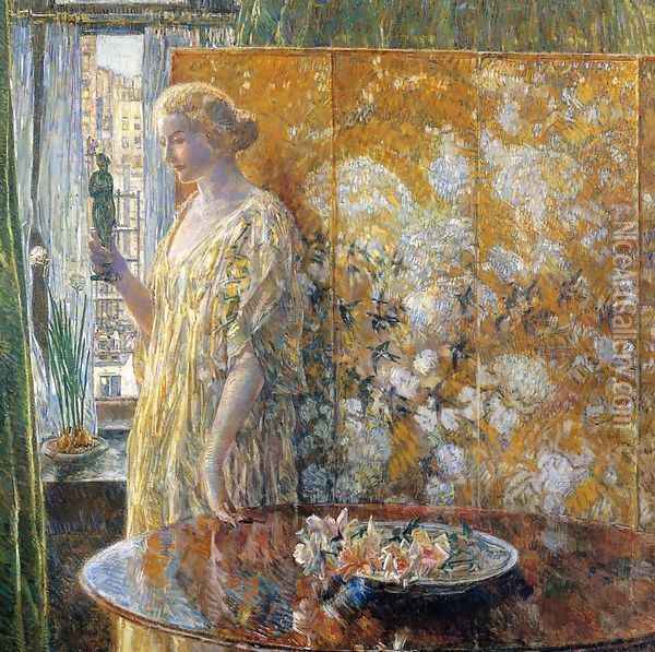 Tanagra, The Builders, New York Oil Painting - Childe Hassam