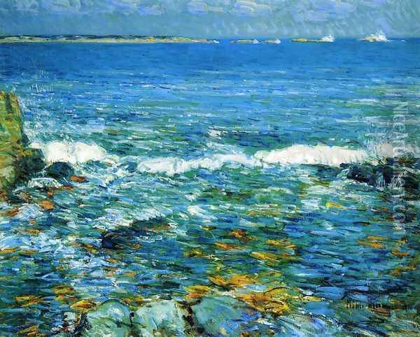 Duck Island from Appledore Oil Painting - Childe Hassam