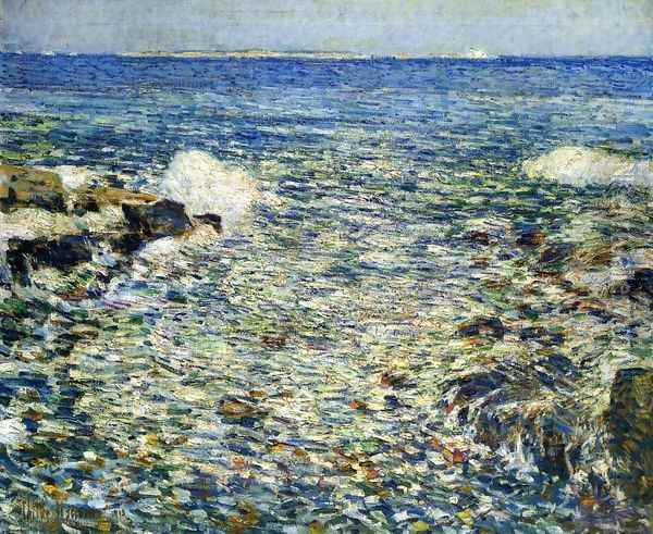 Surf, Isles of Shoals Oil Painting - Childe Hassam